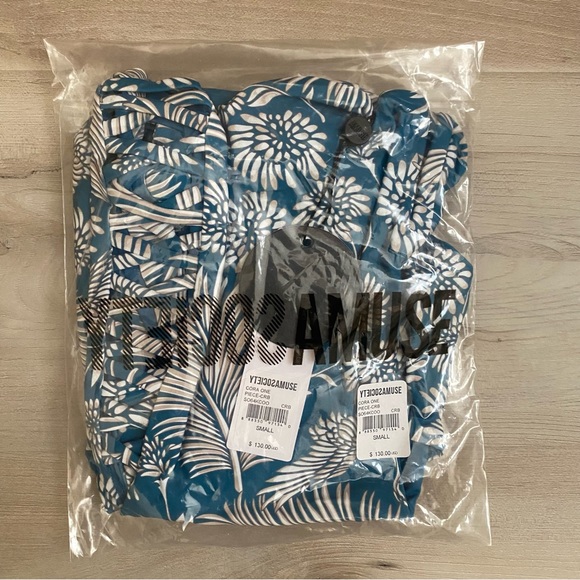 AMUSE SOCIETY • NEW! Cora One-Piece Swimsuit in Caribbean Blue - Size S - Picture 8 of 16